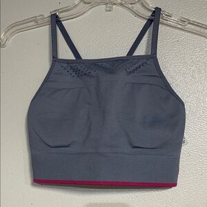 NIKE WOMENS BLUE PINK SPORTS BRA SMALL